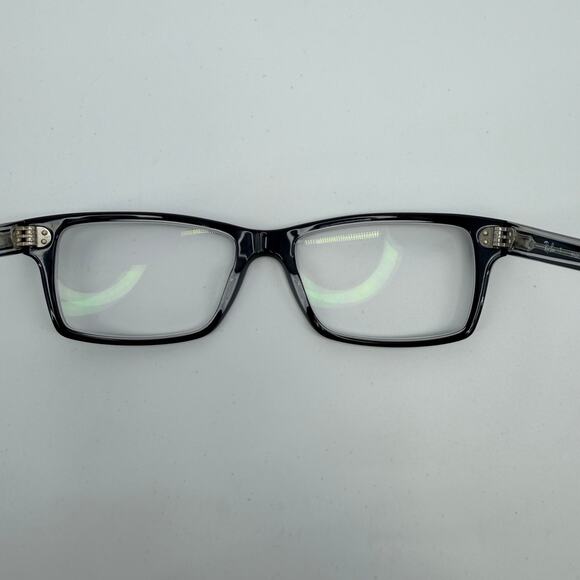 Ray Ban RB 5225 2034 Black on Transparent Rectangle Eyeglasses Frames 54-17-145 main image 4